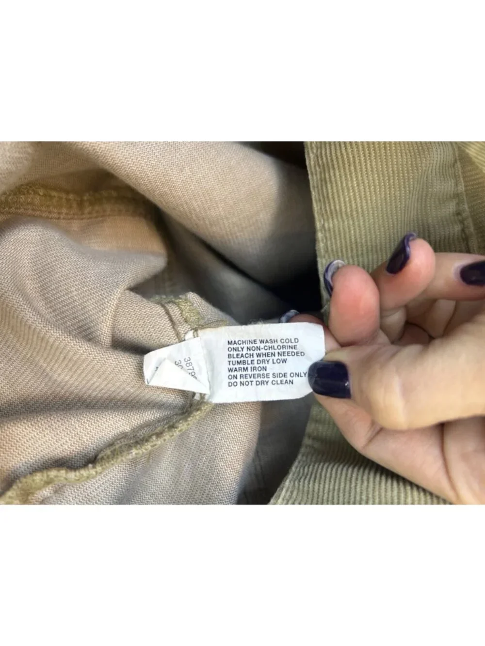 GAP Women's L Tan Cropped Corduroy Jacket Button Up Pockets Spring Preppy Coat